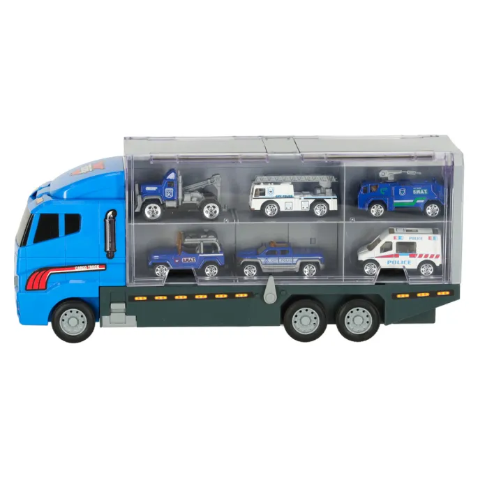 Wóz policyjny z rozkładaną drabiną – dodatek do zestawu z TIR-em