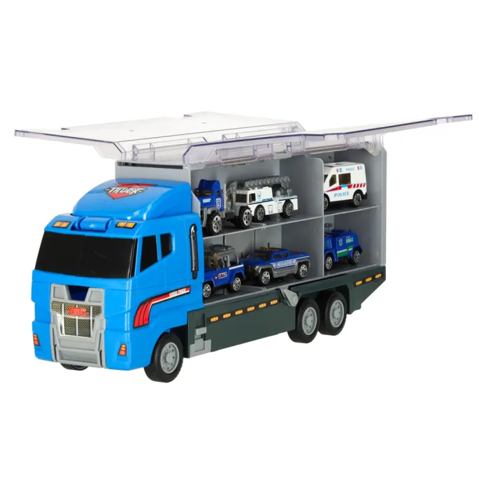 Radiowóz metalowy z zestawu policyjnego do zabawy dzieci