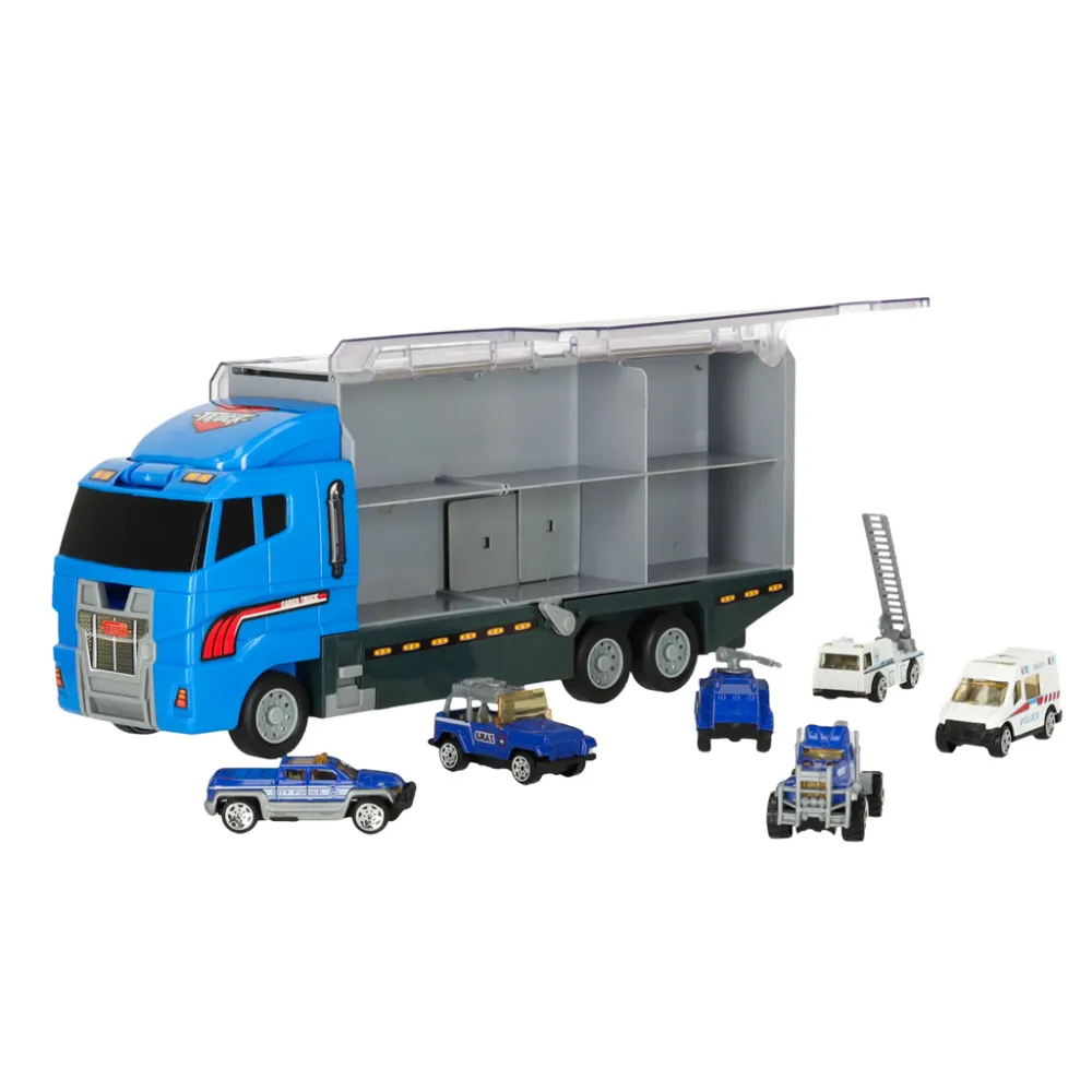 Ciężarówka z hakiem holowniczym z kolekcji policyjnej TIR