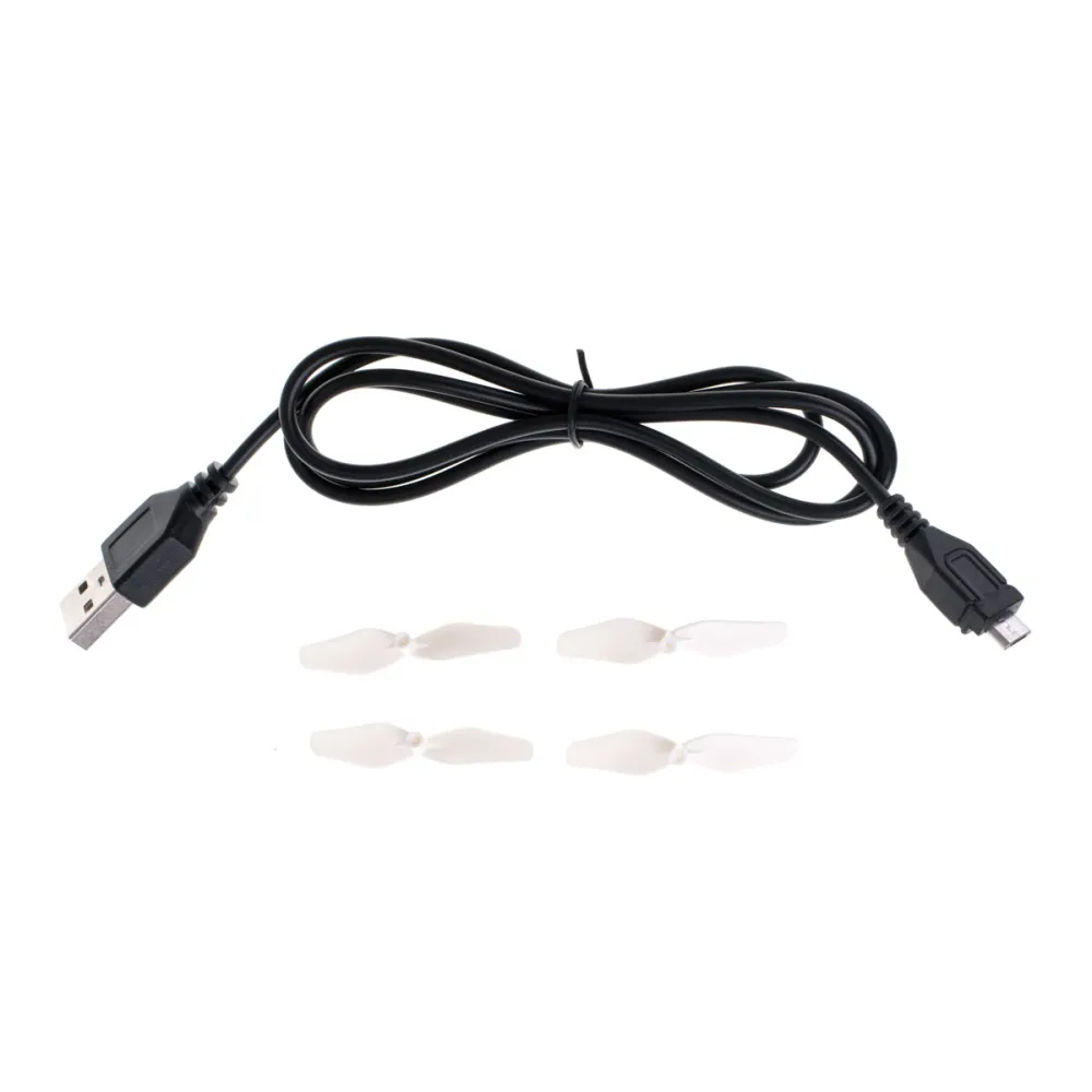 Widok boczny na lecącego mini drona Syma X20P z LED