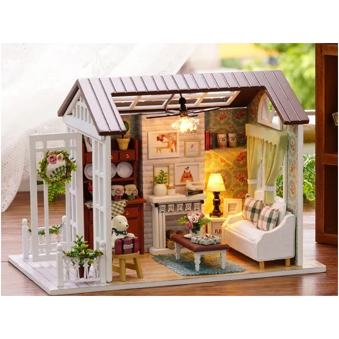 Zestaw kreatywny domek dla lalek 8008-A do montażu dla dzieci i dorosłych