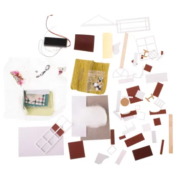 Opakowanie zestawu domek dla lalek salon LED 8008-A, idealne na prezent