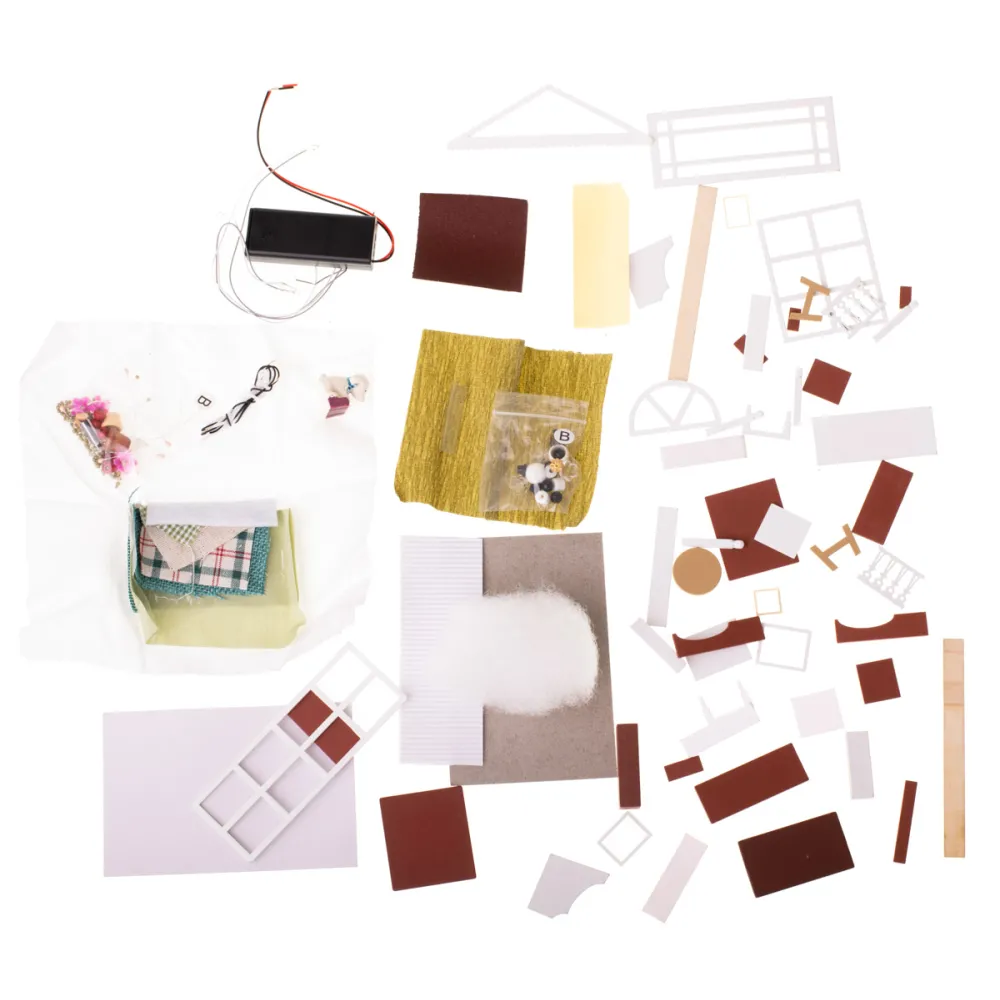 Opakowanie zestawu domek dla lalek salon LED 8008-A, idealne na prezent