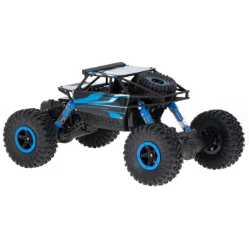 Auto zdalnie sterowane do jazdy po lesie, RC Rock Crawler niebieski