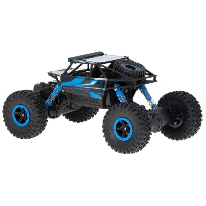 Auto zdalnie sterowane do jazdy po lesie, RC Rock Crawler niebieski