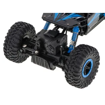 Wytrzymała konstrukcja samochodu RC Rock Crawler HB podczas pokonywania przeszkód