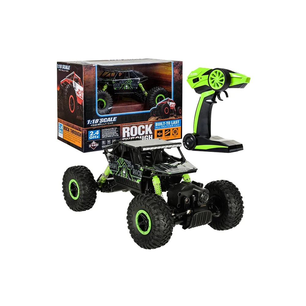Samochód zdalnie sterowany RC Rock Crawler HB 1:18 w kolorze zielonym
