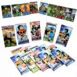 Karty kolekcjonerskie Minecraft z postaciami i lokacjami popularnej gry