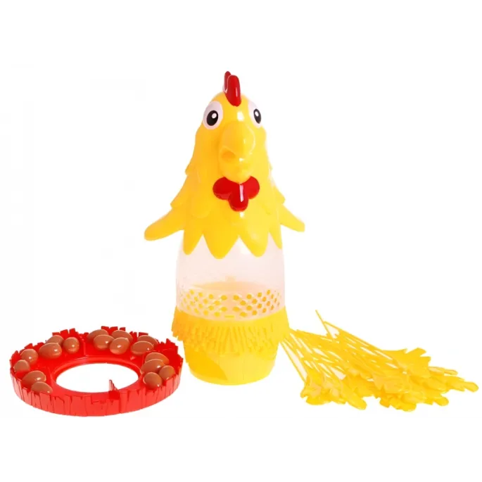 Elementy gry zręcznościowej Chicken DropG2 na białym tle