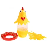 Elementy gry zręcznościowej Chicken DropG2 na białym tle