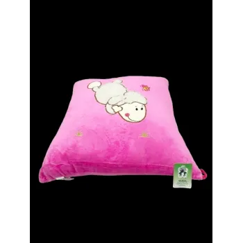 Poduszka Maskotka Przytulanka Pluszowa z Owieczką RóżowaG2