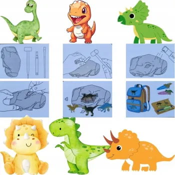 Skamielina Mały Archeolog Wykopaliska z DinozauremG2