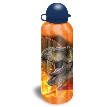 Aluminiowy bidon Jurassic World 500 ml w intensywnym pomarańczowym kolorze