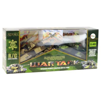 Zestaw czołgów na akumulator z funkcją bitwy dla dwóch graczy