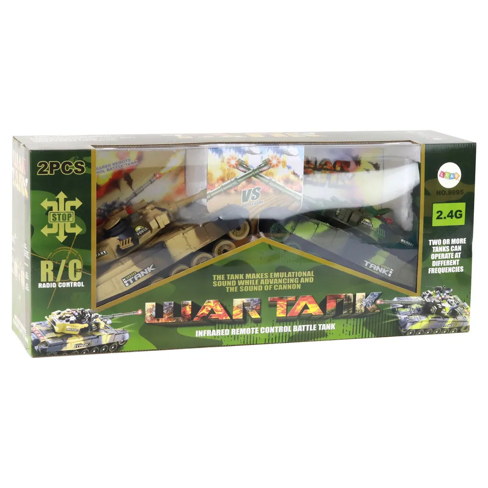 Zestaw czołgów na akumulator z funkcją bitwy dla dwóch graczy