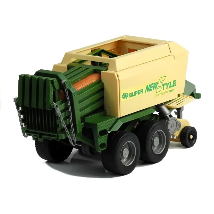 Zabawka traktor z detalami i ruchomymi częściami przyczepy