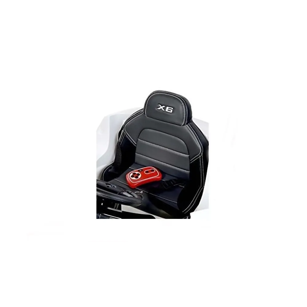 Białe BMW X6, luksusowe auto na akumulator, model dziecięcy z certyfikatem CE