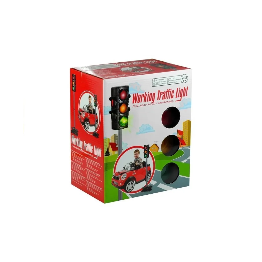 Bezpieczna i atestowana zabawka sygnalizator świetlny o wysokości 72 cm