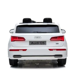 Białe Audi Q5 auto dla dzieci z realistycznymi światłami LED