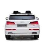 Białe Audi Q5 auto dla dzieci z realistycznymi światłami LED