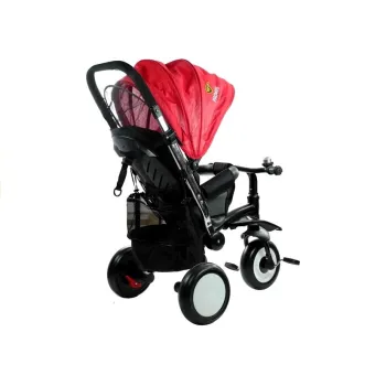 Wielofunkcyjny rowerek dla malucha z regulowaną rączką i pasami bezpieczeństwa