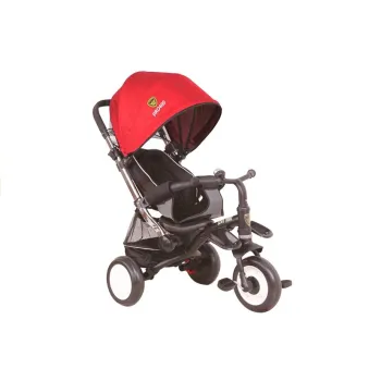 Regulowane oparcie oraz rozkładany daszek rowerka dziecięcego PRO400