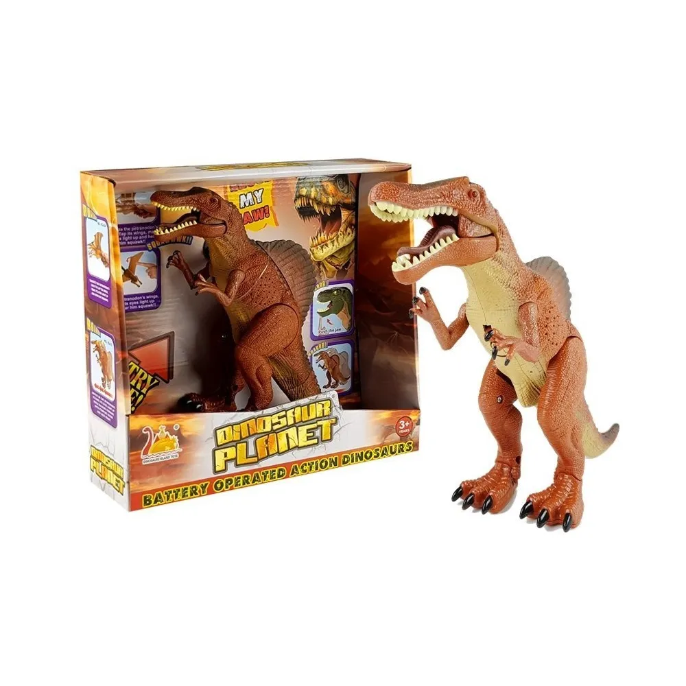 Duży tyranozaur na baterie z efektami świetlnymi i dźwiękowymi