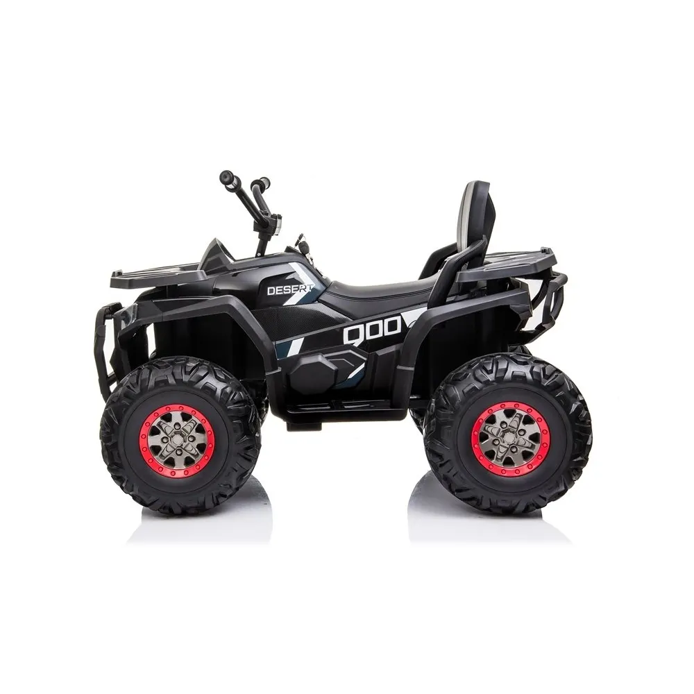 Sportowy wygląd zabawkowego quada akumulatorowego czarnego