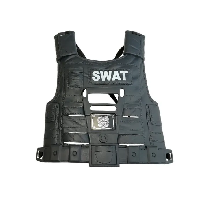 Zestaw z odznaką policyjną i kaburą do zabawy w policjanta