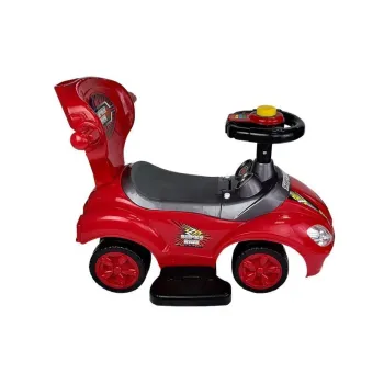 Czerwony pojazd dla dziecka jako idealny prezent na urodziny