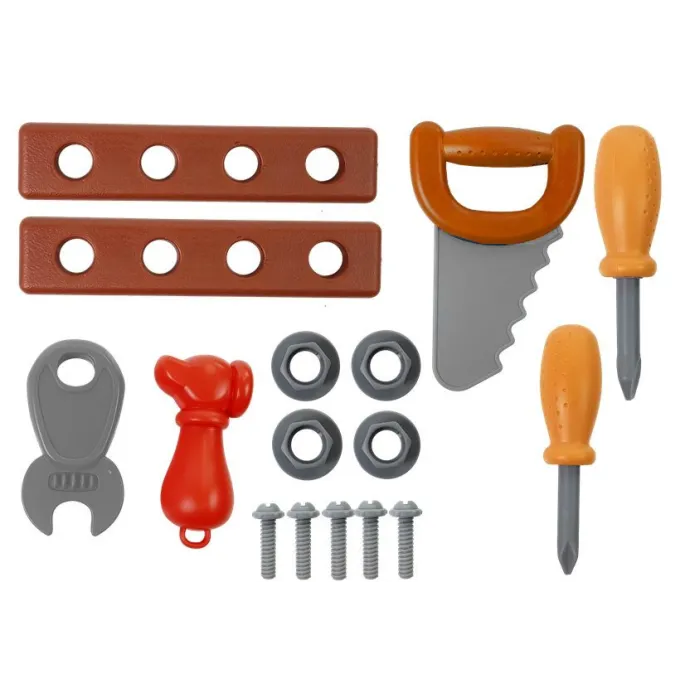 Kolorowy zestaw narzędzi dla młodego majsterkowicza