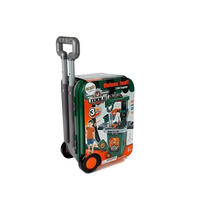 Dziecięcy warsztat w walizce z kompletem narzędzi i akcesoriów