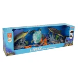 Kolorowy zestaw zwierząt wodnych z bezpiecznego materiału