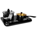 Kolorowy zestaw kuchenny 32 elementy z patelnią i rondelkiem dla dzieci