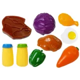 Artykuły spożywcze z zestawu kuchennego, idealne do zabawy w gotowanie