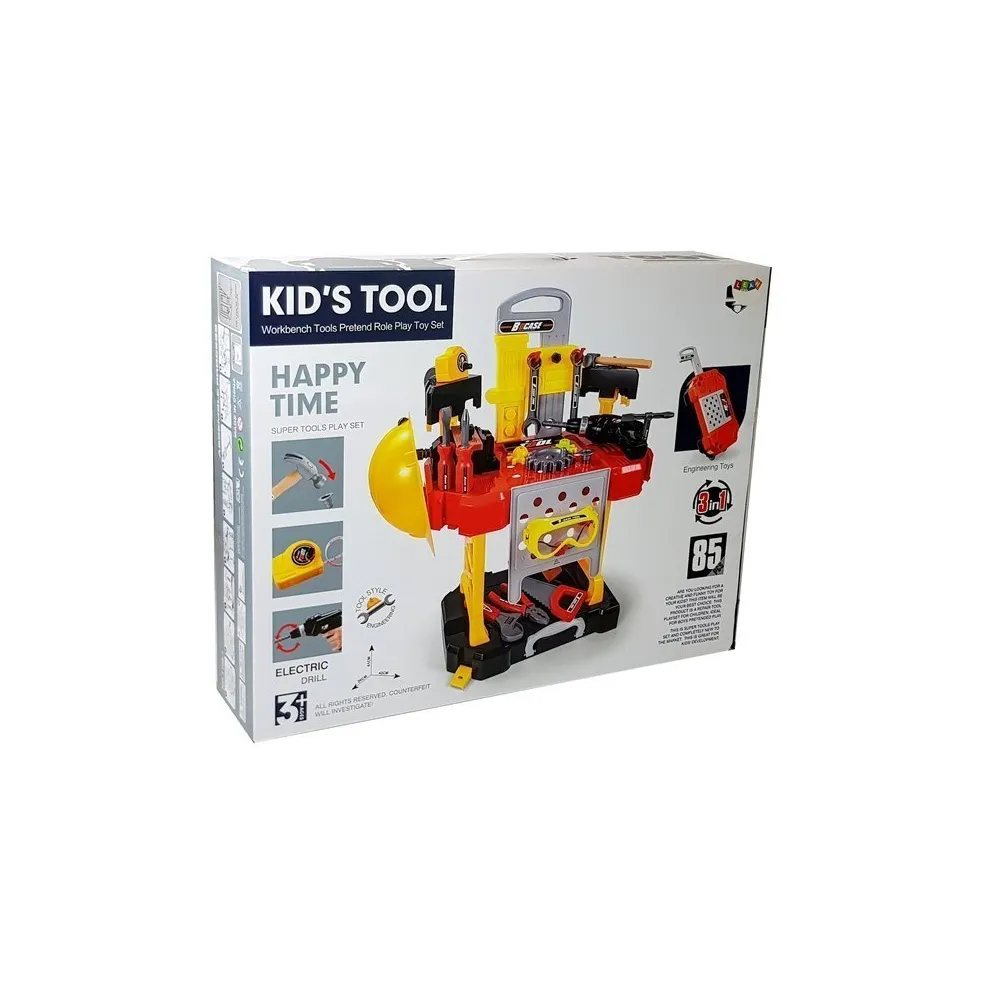 Przenośny zestaw narzędzi z wymiennymi końcówkami i śrubkami