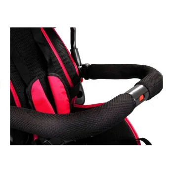 Rowerek PRO500 na czarnej ramie z podnóżkami dla mniejszych dzieci