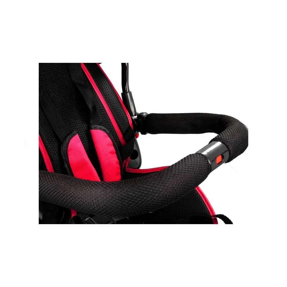 Rowerek PRO500 na czarnej ramie z podnóżkami dla mniejszych dzieci