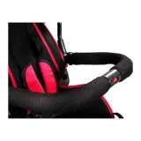 Rowerek PRO500 na czarnej ramie z podnóżkami dla mniejszych dzieci