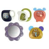 Kolorowa mata do zabawy z lusterkiem i zawieszkami dla niemowląt