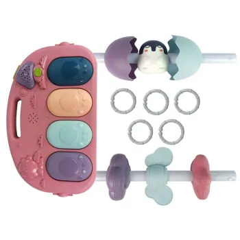 Bezpieczna, certyfikowana mata z akcesoriami dla noworodków