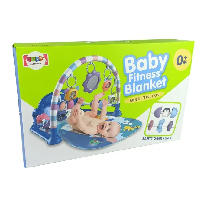 Zestaw podarunkowy: mata dla malucha z grzechotkami i pianinkiem