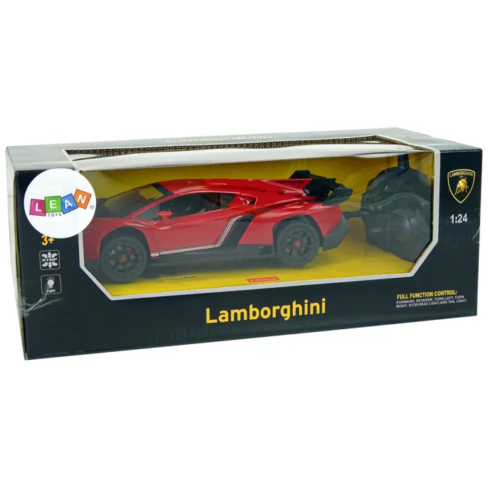 Lamborghini Veneno R/C w czerwonym kolorze widok ogólny