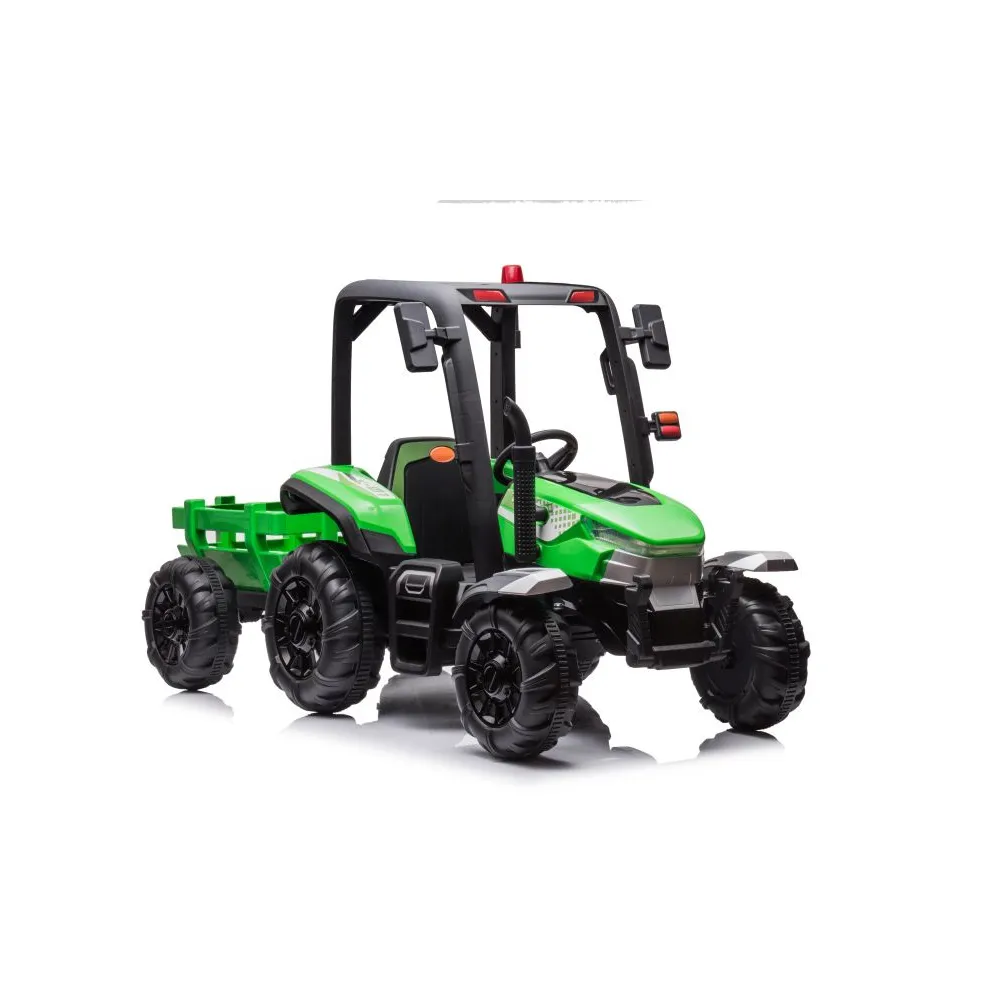 zielony traktor na akumulator BLT-206 z przodu