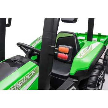traktor dziecięcy BLT-206 w wersji zielonej z boku