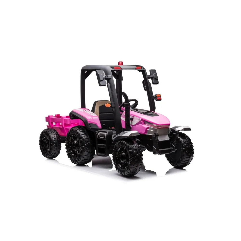 traktor na akumulator blt-206 różowy w całości