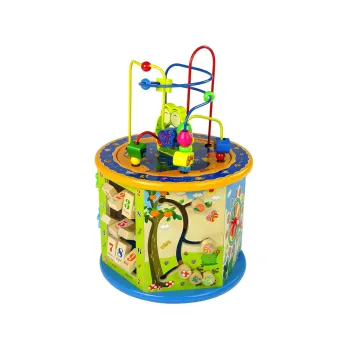 płaszczyzna z liczydłem i liczby na drewnianej zabawce