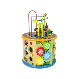 górna część kostki z motywem zwierząt wodnych i koralikami