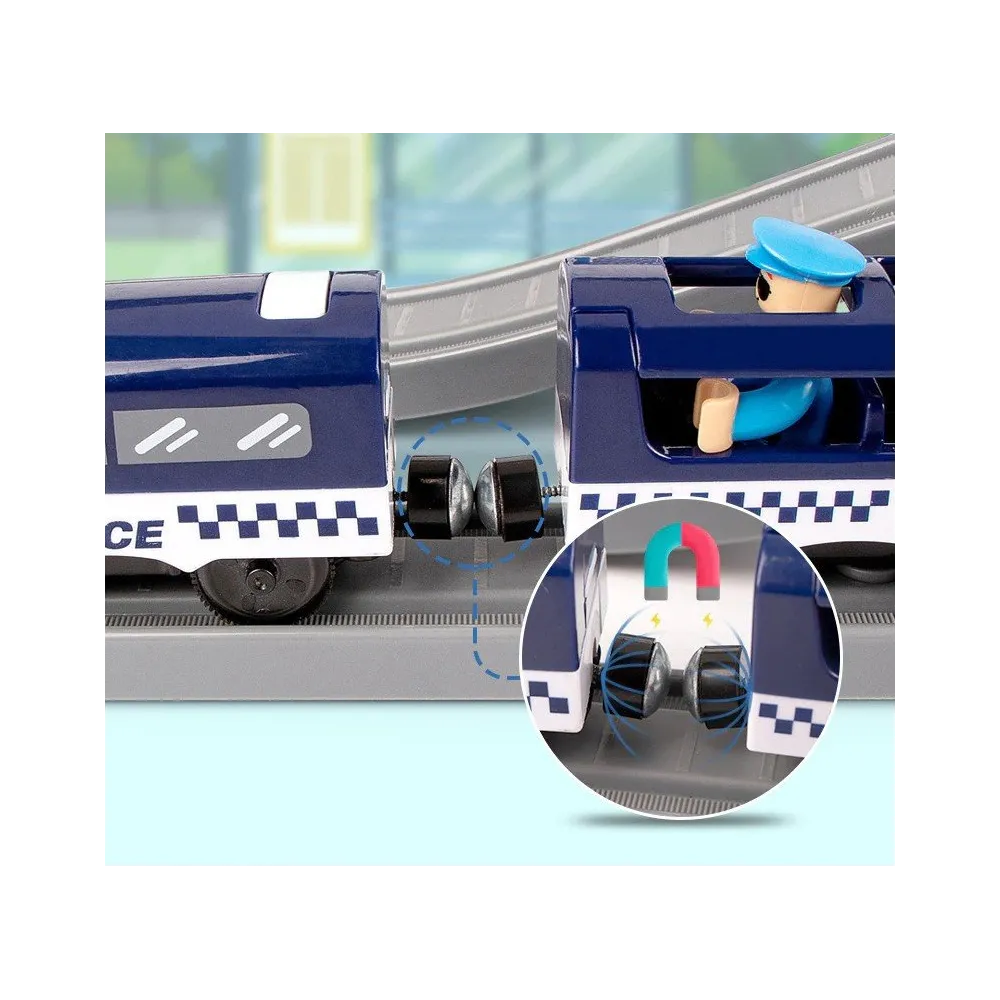 baza policji i figurka policjanta ustawione w centralnej części