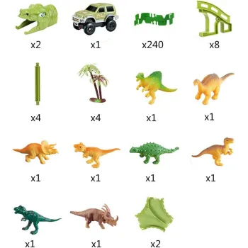 tunele w kształcie głowy dinozaura na trasie